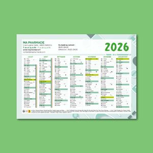 calendrier Sous-mains | Pharmacie 1