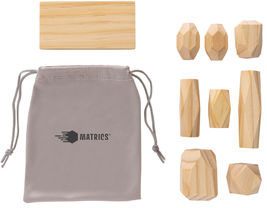 Pierres d’équilibre bois Ukiyo Crios publicitaire Marron