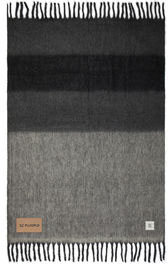 Plaid laine mélangée Saletto publicitaire Gris