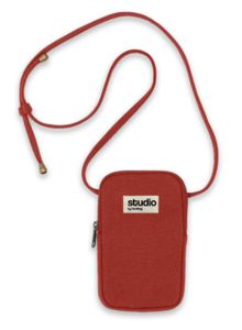 Pochette publicitaire telephone Studio by Hindbag Rouge brique