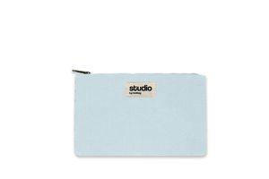 Pochette zippee publicitaire Studio by Hindbag Bleu azur