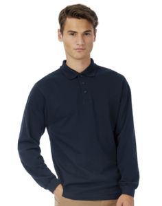 Polo personnalisable à manches longues | Safran LSL Navy