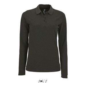 Polo personnalisable | Perfect LSL F Anthracite chiné