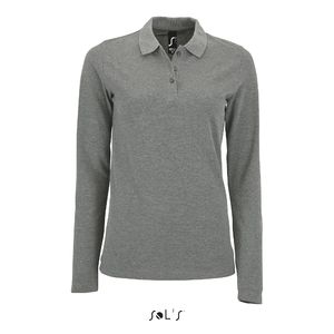 Polo personnalisable | Perfect LSL F Gris chiné