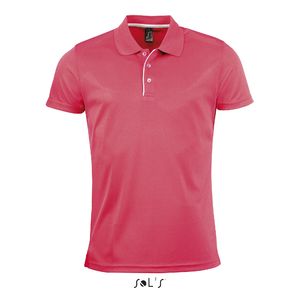 Polo publicitaire | Performer H Corail fluo