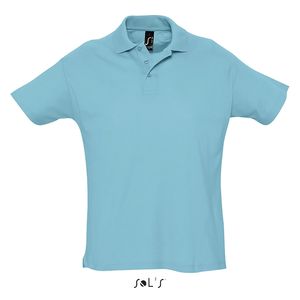 Polo publicitaire | Summer II Bleu atoll