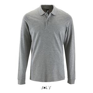 Polo publicitaire | Perfect LSL H Gris chiné