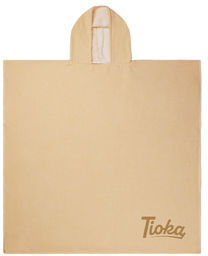 Poncho plage/hammam éponge Tolo personnalisé Jaune