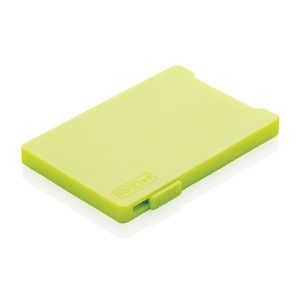 Porte-cartes anti-RFID personnalisable | Poke Vert citron