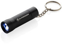 Porte-clés torche alu recyclé RCS Flash publicitaire Noir