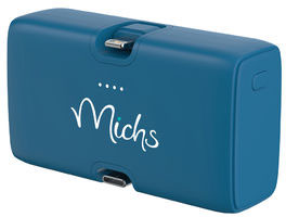 Powerbank 20W PD RCS Urban Vitamin Los Angeles personnalisable Bleu