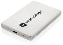 Powerbank 5000 mAh 5W alu recyclé RCS Orion personnalisé Argent