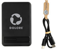 Powerbank 5000 mAh 5W bambou & ABS RCS Zen entreprise Noir