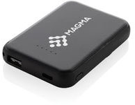 Powerbank 5000 mAh 5W plastique recyclé RCS Stellar personnalisable Noir