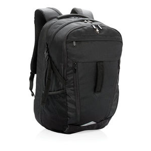 Sac à dos pour ordinateur 15” avec housse anti-pluie Swiss P publicitaire | Endive Noir