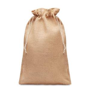 Sac cadeau en jute publicitaire |Jute Large Beige