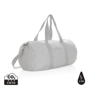 Sac de sport en toile recyclée et non teintée Impact AWARE™ | Sac de sport publicitaire Gris