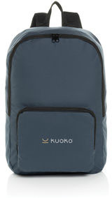 Sac à dos classique pliable rPET AWARE™ Dillon publicitaire Bleu marine