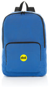 Sac à dos classique pliable rPET AWARE™ Dillon publicitaire Bleu royal