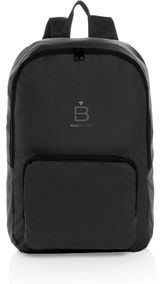 Sac à dos classique pliable rPET AWARE™ Dillon publicitaire Noir