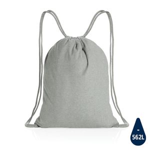 Sac à dos cordelettes personnalisable en coton recyclé 145 gr Impact AWARE™ Grey