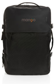 Sac à dos weekend extensible Swiss Peak rPET AWARE™ publicitaire Noir