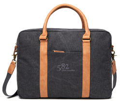 Sac ordinateur toile recyclée RCS Bosler publicitaire Noir