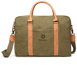 Sac ordinateur toile recyclée RCS Bosler publicitaire Vert