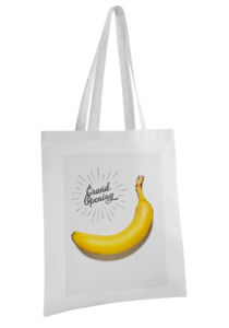 Sac shopping BIO TRENDY promotionnel Blanc