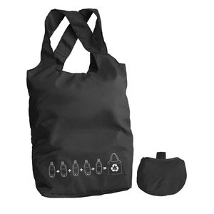 Sac shopping INZE POCKET promotionnel Noir