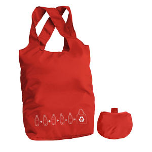 Sac shopping INZE POCKET promotionnel Rouge