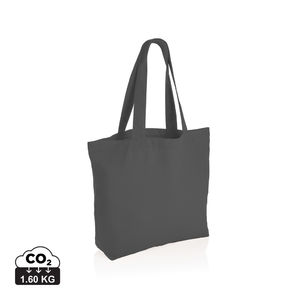 Sac shopping en toile Impact Aware™ publicitaire Gris anthracite