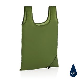 Sac shopping pliable à personnaliser en rPET 190T Impact AWARE™ Green