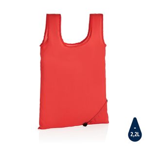 Sac shopping pliable à personnaliser en rPET 190T Impact AWARE™ Red