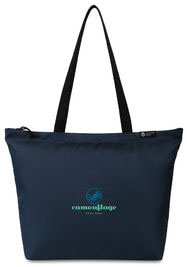 Sac shopping tote rPET AWARE™ Renew entreprise Bleu marine