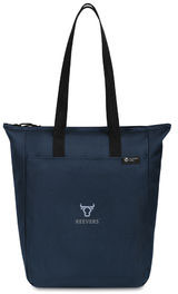 Sac tote zip rPET AWARE™ Renew personnalisable Bleu marine