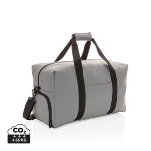 Sac week-end au PU doux | Sac de voyage publicitaire Gris