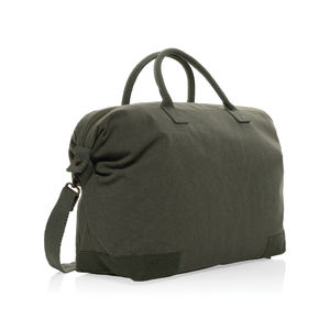 Sac week-end en toile recyclée 500 g/m² AWARE™ Kezar | Sac de voyage publicitaire Vert