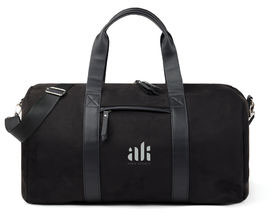 Sac week-end polyester recyclé RCS Marlow personnalisable Noir