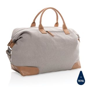 Sac weekend toile recyclé publicitaire Grey