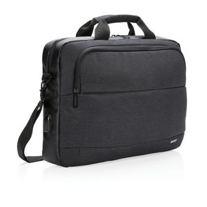 Sacoche pour ordinateur portable 15” Swiss Peak publicitaire | Pumpkin Noir
