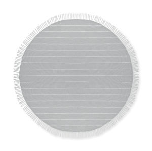 Serviette de plage publicitaire | Round Malibu Gris