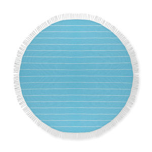 Serviette de plage publicitaire | Round Malibu Turquoise