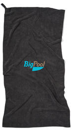 Serviette sèche active rPET GRS personnalisée Noir