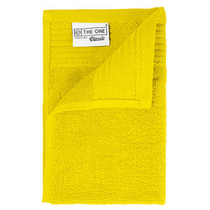 Serviette de toilette coton publicitaire Jaune