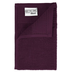 Serviette de toilette coton publicitaire Prune