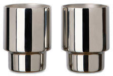 Set 2 tasses acier RCS Nagano personnalisé Gris