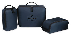 Set 3 cubes compression rPET AWARE™ Renew publicitaire Bleu marine