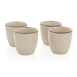 Set 4 tasses personnalisé|Ukiyo White