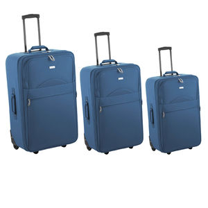 Set of 3 luggages red expendable Bleu